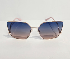 Guess GU7843-S Women's Square Sunglasses Rose Gold Blue Pink Gradient Red Case