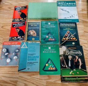 Billiard Book Collection 1950's-1980 Vintage HTF (11) Books