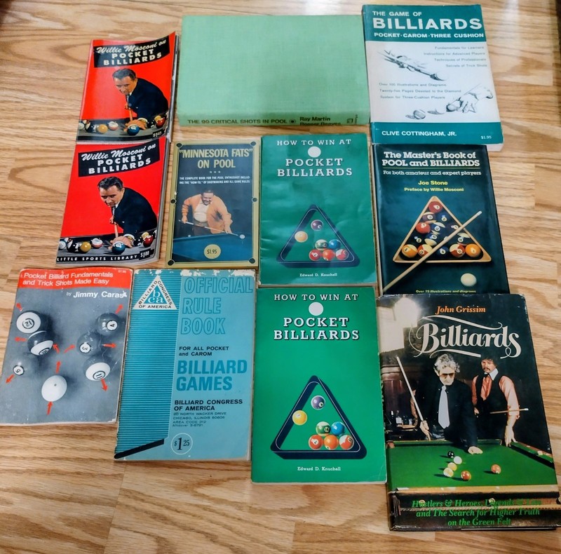 Billiard Book Collection 1950's-1980 Vintage HTF (11) Books