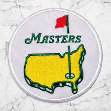 MASTERS GOLF PGA EMBROIDERED IRON/SEW ON PATCH 3"ROUND FREE SHIPPING