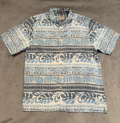 Quick Silver Waterman Collection Comfort Fit Summer Vacation Men s Shirt Size L