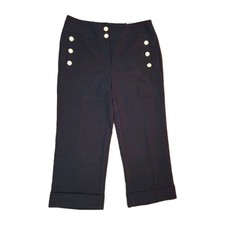 Chico s Women s Black Cropped Pants Size 1 NWT 953