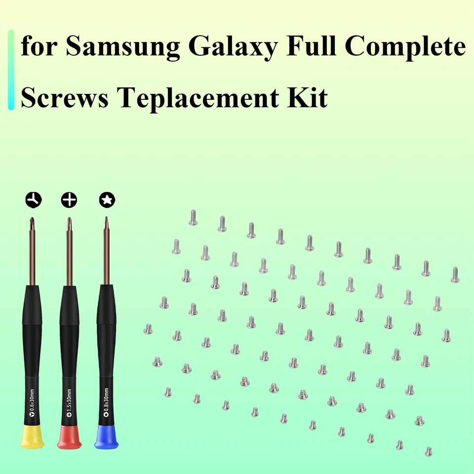 Kit completo de repuesto de tornillos para teléfono móvil Samsung Galaxy para todos... Foto 2 de 4