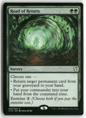 Road of Return 34 Rare Commander 2019 Magic: The Gathering Lightly Played