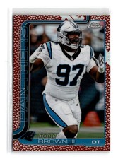 Bobby Brown III 2025 Topps Chrome #46 Football Pattern SP Carolina Panthers