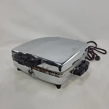 Toastmaster Waffle Iron Maker Model 2D3 Chrome