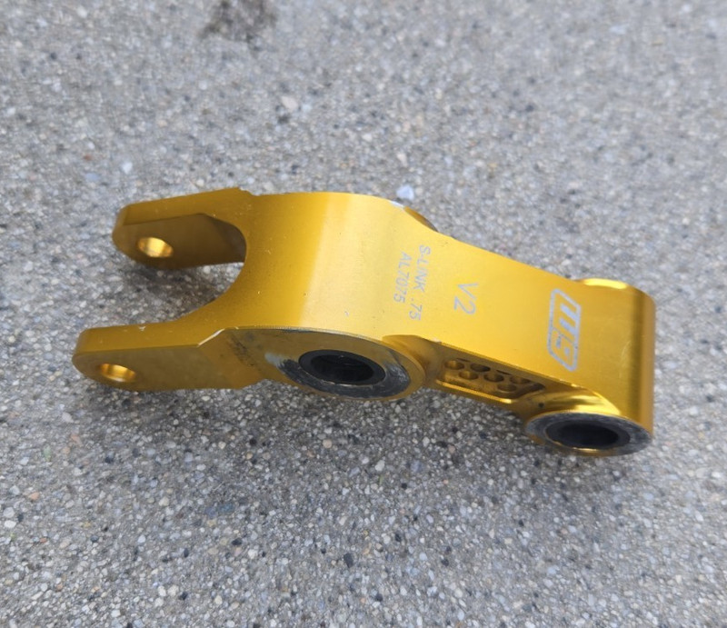 WS V2 S-LINK .75 AL7075 Aluminum Bicycle Linkage Gold Universal
