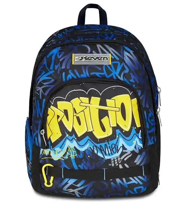 Zaino scuola dual detach hidden spot boy 2 in 1 con schienale ergonomico e zainetto staccabile - Immagine 3