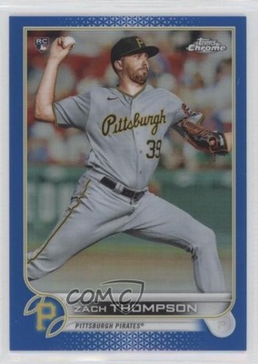 2022 Topps Chrome Blue Refractor 89/150 Zach Thompson #30 Rookie RC 0nr3