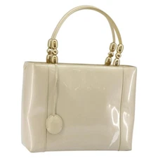 Christian Dior Diorissimo Tote Patent leather Beige  Tote bag