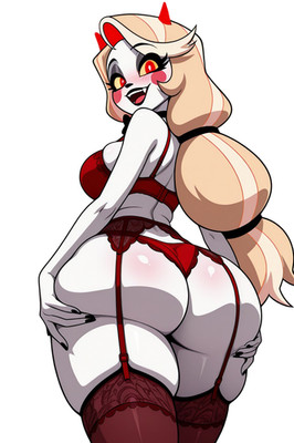 Charlie Morningstar Hazbin Hotel Waifu Weatherproof Anime Sticker 6'' Car Decal
