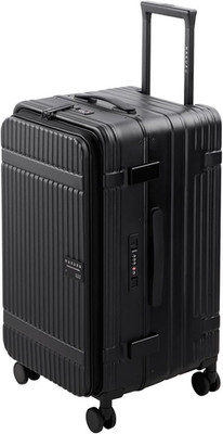 20'' Black Carry-On Luggage with USB Port, TSA Lock & 360° Spinner Wheels