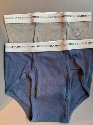 Hanes Mens Underwear 2-Pack Brief Slip S Small Cotton Herren Unterwäsche