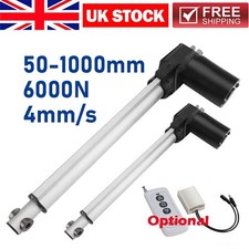 6000N Linear Actuator 12V DC Electric Linear Motor for Door opener 50-1000mm UK