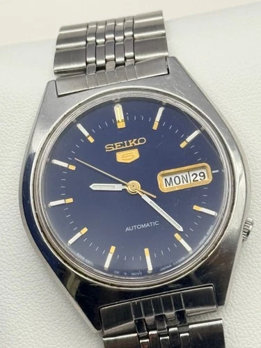 Vintage Seiko 5 Day Date (For Repair or Parts) - 6309-8570, Runs Does NOT Wind