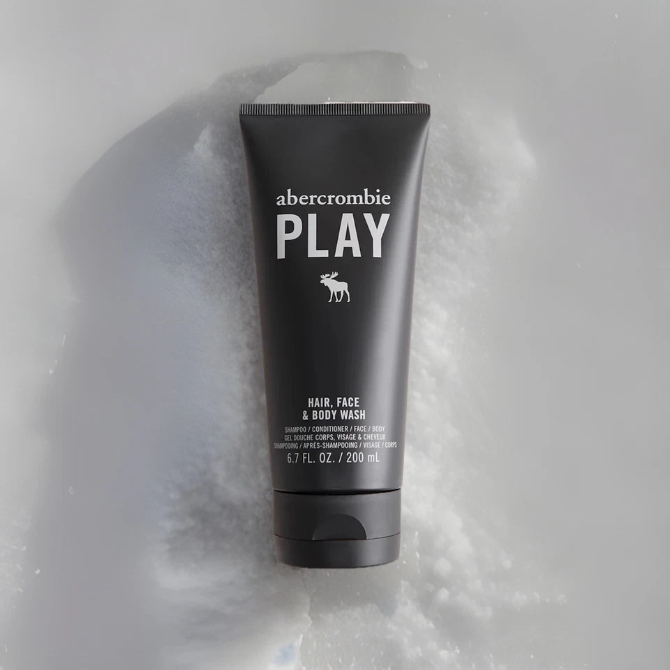 Jabón corporal Abercrombie & Fitch Play, cabello, cara nuevo sellado nunca abierto Foto 3 de 4