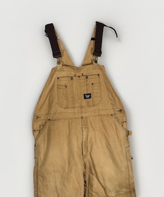 Walls Blizzard Pruf Overalls XL Short Tan/Duck Double Knee Insulated Workwear