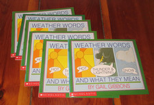 Weather Words By Gail Gibbons Lot Of 6 Books guided reading class set