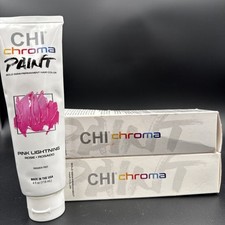 3 Pack Farouk Chi Chroma Paint   Pink Lightning  Bold Semi-Permanent Hair Color