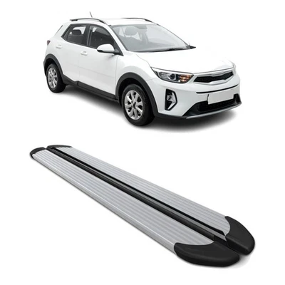 Marchepieds Latéraux pédale pour Kia Stonic 2017-2026 Aluminium Argent 2Pcs - Photo 1/4
