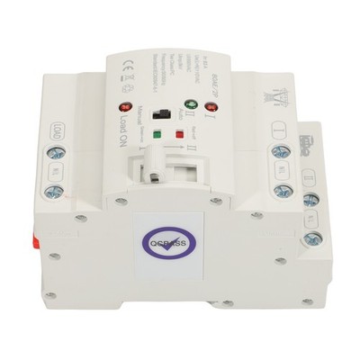 NEW Mini Dual Power Automatic Transfer Switch 2P 63A 110V Grid to Alternator US