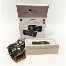 ATOMI 4K Dual Lens Dash Cam Auto Car Ultra HD Video Night Vision New (open box)
