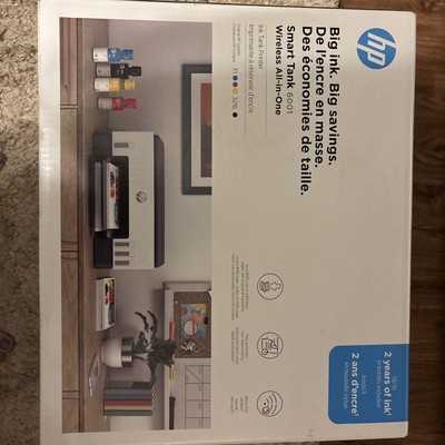 HP Smart Tank 6001 All-in-One InkJet Printer, Color Mobile Print, Scan, Copy,