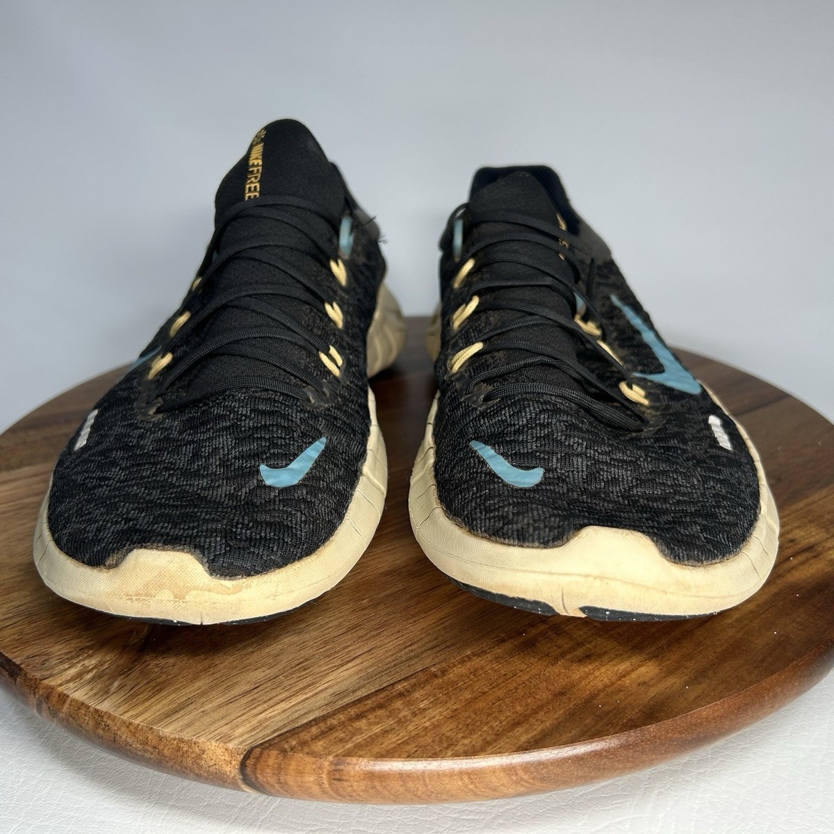 Size 10 Nike Free Run Next Nature Black Noise Aqua W for