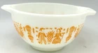 PYREX  Pumpkin Orange Butterprint Cinderella Mixing Bowl RARE 1.5 PT #441 1965