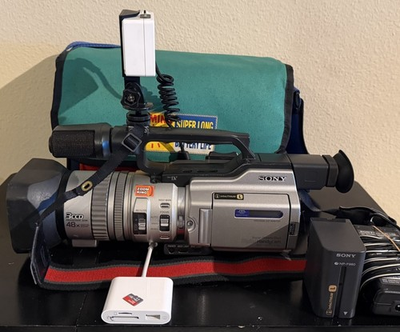 #ad Sony Handycam VX2000 MiniDV Full Tapeless Powerplay Setup SD Card Reader ✅ $449.99