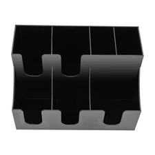 Cup Lid Dispensers Holder Acrylic Coffee Caddy Rack Anti-slip Tea Condiment Rack