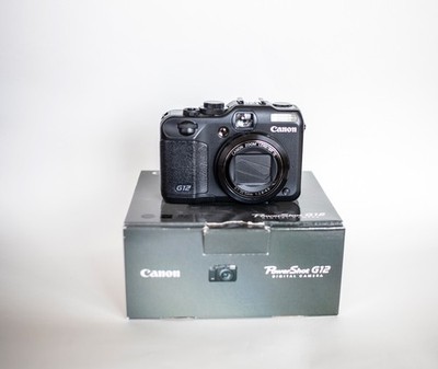 Canon PowerShot G12 10.0MP Digital Camera - Black for sale online