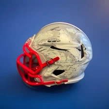 Made To Order Hand Painted Custom Mini Helmet - Veteran Made - Navy Midshipmen