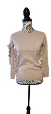 Gianni Bini girls Sweater Winters Twinkle Sz Large With Ruffle On One Side