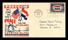 US COVER NETHERLANDS OVERRUN COUNTRIES FDC SCOTT 913 WWII PATRIOTIC CACHET