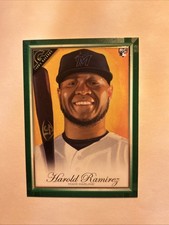 2019 Topps Gallery Harold Ramirez SP Rookie Card RC Green Border SP # 16 #’d /99