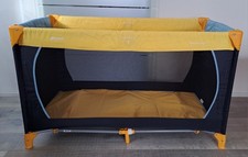 Reisebett Kinder-Reisebett Baby-Bett Kinderbett Laufstall mit Einlage blau/gelb