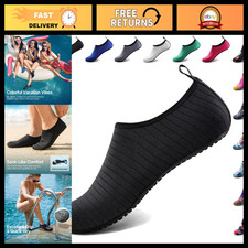 Quick-Dry Water Shoes for Women  Men, Aqua Socks for Swim  Beach, Barefoot Com