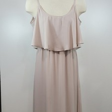SHOW ME YOUR MUMU Dress Womans Extra Large Blush Caitlin Ruffled  Maxi Wedding 