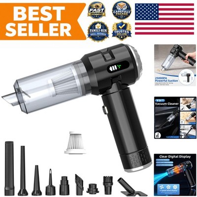 Handheld Car Vacuum Cleaner, 25000PA Strong Cyclonic Suction Portable Mini Va...