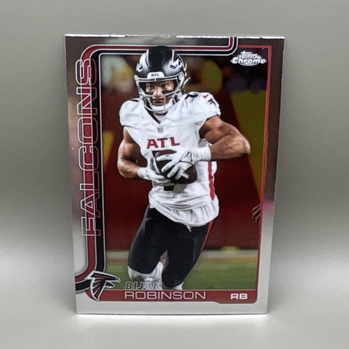 Topps 2025 Chrome Bijan Robinson #16 Atlanta Falcons NFL Card