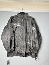 Umbro 90’s Football Pro Training Jacket / Windbreaker silver colour • Rare  • XL