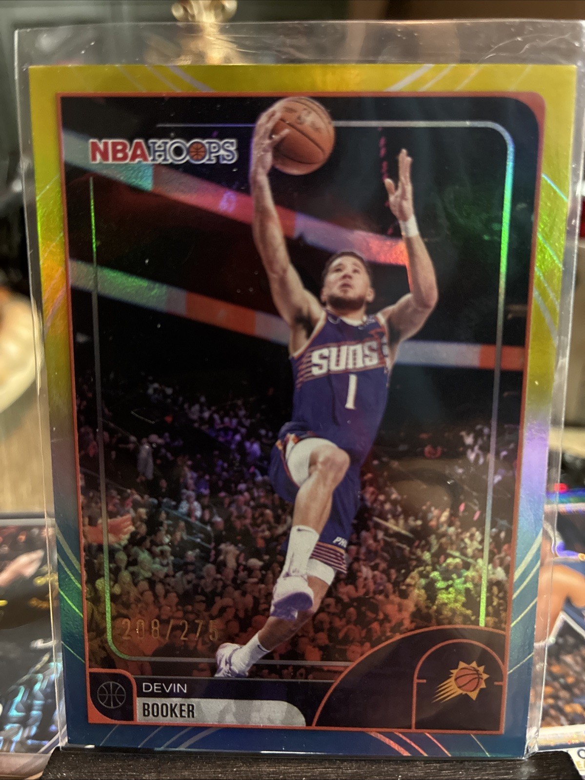 2025-26 Topps NBA Hoops - Devin Booker /275  Rainbow, Blue And Yellow  #53
