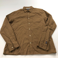 Scotch  Soda Large Regular Button Long Sleeve Casual Shirt Brown MINT