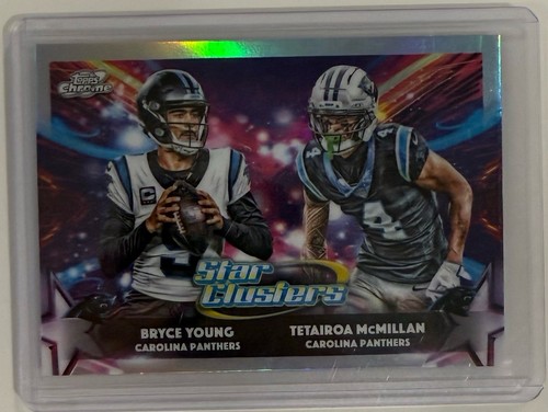 2025 Topps Chrome Cosmic #SC-6 Bryce Young/Tetairoa McMillan Star Clusters