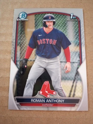 2023 Bowman Chrome Roman Anthony Rookie Card #BCP-71 (RC) 1st Bowman Boston Stud
