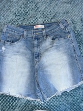 Levi Strauss Signature Women's Blue Denim Shorts Size 12