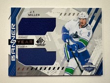 2021-22 SP Game Used NHL Western Conference Banner Year Jersey Relics JT Miller