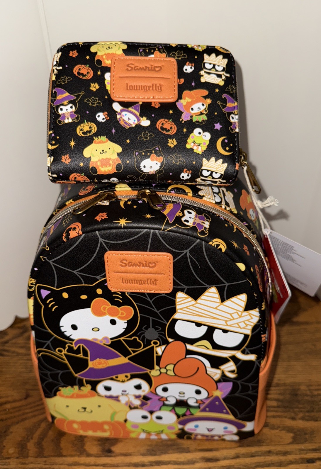 Loungefly Hello Kitty And Friends Halloween Sanrio Mini Backpack + Wallet Set image 4