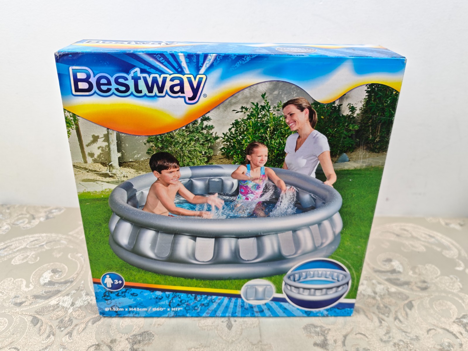 Bestway Spaceship Paddling Pool Kiddie Swimming Pool, Inflatable Above Ground Po